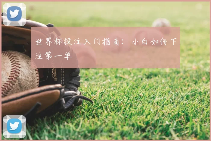 世界杯投注入门指南：小白如何下注第一单