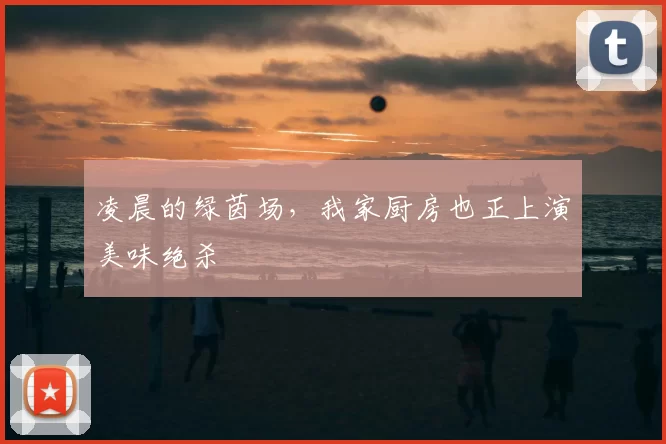 凌晨的绿茵场，我家厨房也正上演美味绝杀
